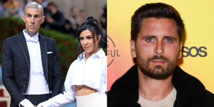 Scott Disick, Kourtney Kardashian and Travis Barker photo