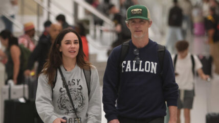 Shawn Hatosy at LAX with Kelly Albanese