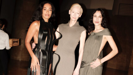 Solange Knowles, Tilda Swinton, and Alexa Chung at Dom Perignon event