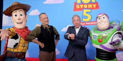 Tom Hanks and Tim Allen attend LA premiere of Toy Story 5