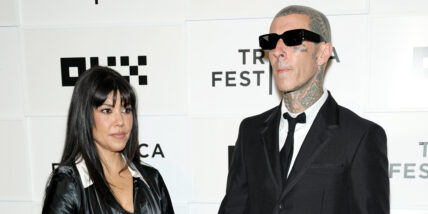 Kourtney Kardashian and Travis Barker at his Tribeca Film Festival premiere