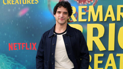 Tyler Posey attends the premiere of Netflix's "Remarkably Bright Creatures"