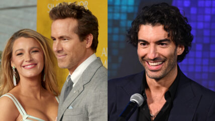 Blake Lively and Ryan Reynolds, and Justin Baldoni attend separate events