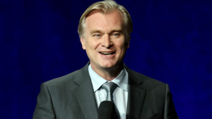 Christopher Nolan promotes the upcoming film "The Odyssey" at the Universal Pictures and Focus Features presentation