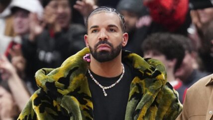 Drake at Sacramento Kings v Toronto Raptors