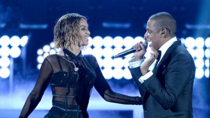 Jay-Z Beyonce performing at 56th GRAMMY Awards - Show