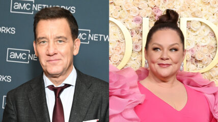 Clive Owen and Melissa McCarthy composite photo