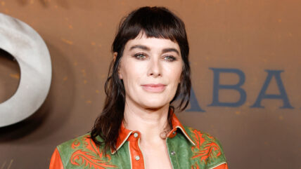 Lena Headey attends The Abandons premiere