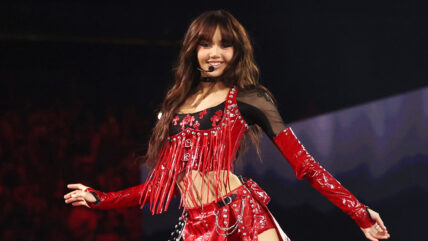 Lisa Performing Red Outfit
