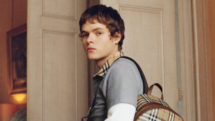 Moses Martin poses for new Burberry fashion campaign