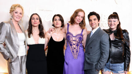 Paul W Downs and Hacks cast red carpet