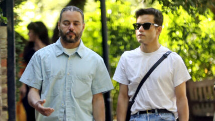 Rami Malek out with his twin brother Sami