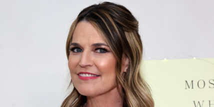 Savannah Guthrie smiling in a past red carpet appearance