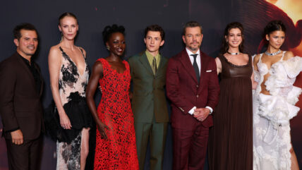 The cast of The Odyssey at the premiere in Paris