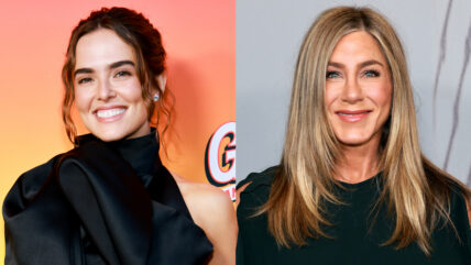 Zoey Deutch and Jennifer Aniston attend separate events