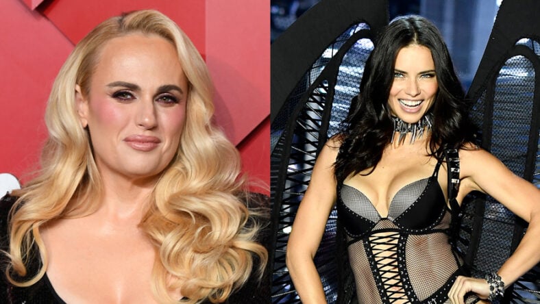 Stock images of Rebel Wilson and Adriana Lima for a story about celebrities speaking about their sex lives