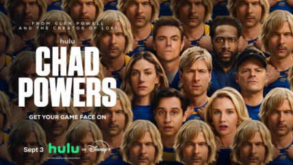Glenn Powell and more featured on the Chad Powers season two key art