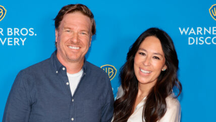 Chip and Joanna Gaines pose at the Warner Bros Discovery Upfronts