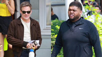 Chris Pine & Druski on The Catch set