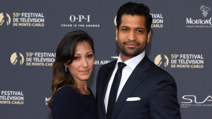 Christina Chang and Soam Lall pose together at Opening Ceremony - 59th Monte Carlo TV Festival