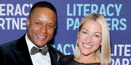 Craig Melvin and Lindsay Czarniak in a 2024 red carpet appearance