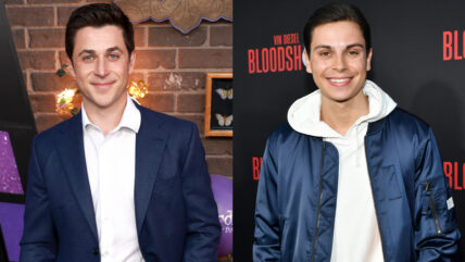 Composite photo with David Henrie on the left and Jake T. Austin on the right.