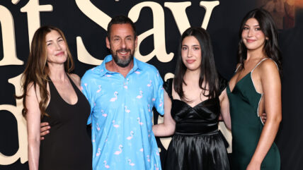 Adam Sandler and family at Don't Say Good Luck red carpet premiere