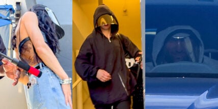 DWTS pro dancers arrive at a studio shielded by face masks in August 2026