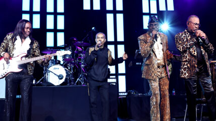 Earth Wind and Fire performing on stage