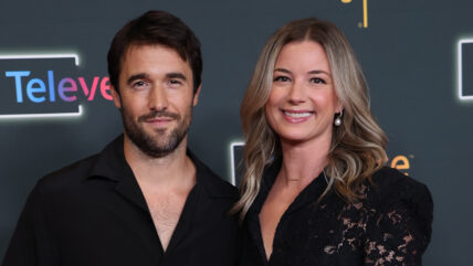 Josh Bowman and Emily VanCamp pose on the red carpet at TV Academy's 2026 Televerse Festival - Day 3