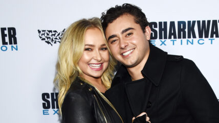 Hayden Panettiere and brother Jansen Panettiere pose at a Sharkwater Extinction screening