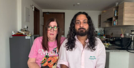 Jenny Slatten and Sumit Singh Instagram screen grab from their August 30, 2026 video