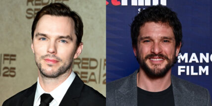 Nicholas Hoult on the left, Kit Harington on the right in a stock image