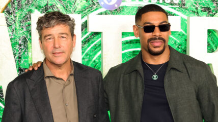 Kyle Chandler and Aaron Pierre attend Lanterns premiere
