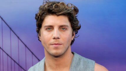 Lukas Gage poses at Voicemails for Isabelle premiere