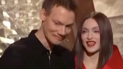 Madonna and William Orbit accepting award together