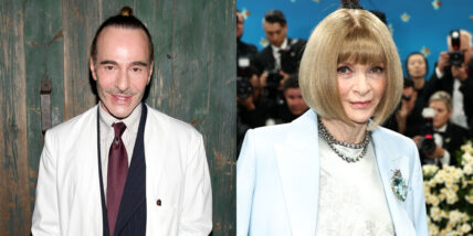 John Galliano on the left, Anna Wintour at the 2025 Met Gala on the right in a stock image to announce the theme change