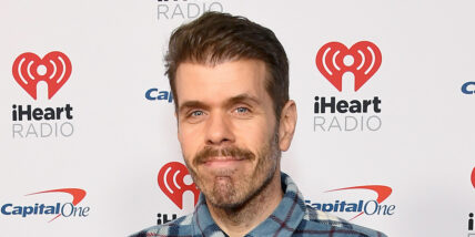 Perez Hilton stock photo from a December 2022 appearance at KIIS FM's iHeartRadio Jingle Ball 2022 Presented By Capital One