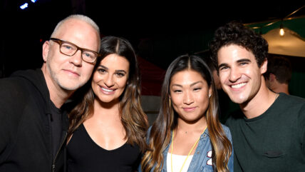 Ryan Murphy, Lea Michele, Jenna Ushkowitz, and Darren Criss attend Elsie Fest