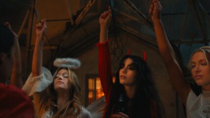 The Body Still Netflix The Body. (L to R) Kristina Bogic as Anya, Sara Boustany as Elise, Emily Roman as Claire in episode 101 of The Body.
