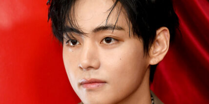 Kim Tae-Hyung, also known as V of BTS, at TIRTIR's "Radiate In Red" Campaign on November 14, 2025 in Los Angeles, California.