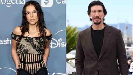 Inde Navarette on the left and Adam Driver on the right