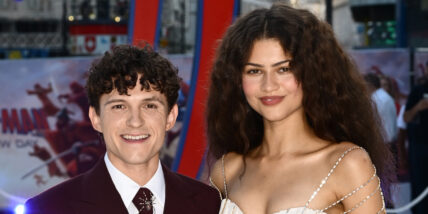 Tom Holland and Zendaya stock photo at the Spider-Man Brand New Day 2026 premiere