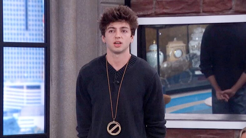 Drew with power of veto necklace on Big Brother