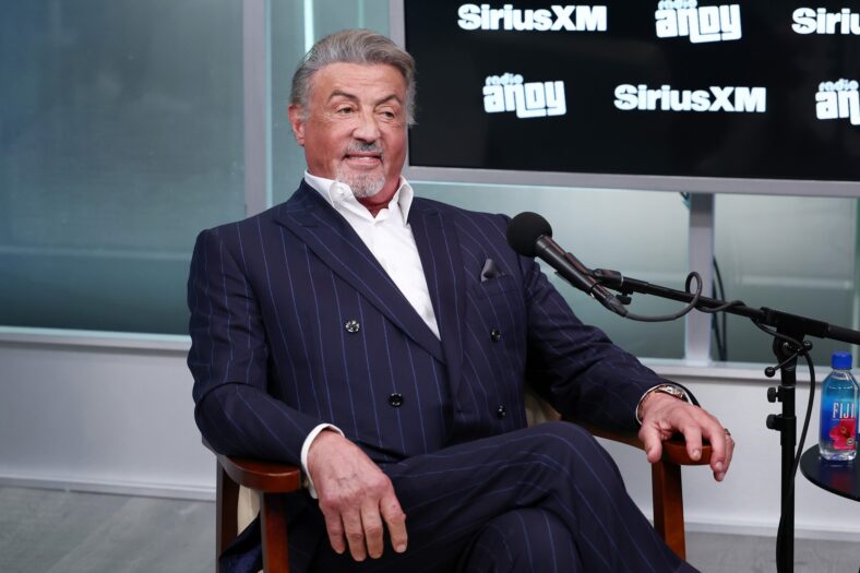 Sylvester Stallone did an interview at SiriusXM on Monday while promoting his show Tulsa King.