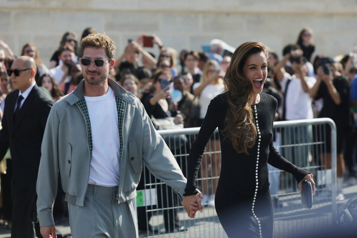 Celebs at Dior show at Paris Fashion Week