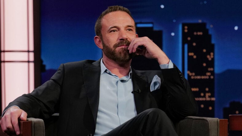 Ben Affleck as a guest on Jimmy Kimmel Live