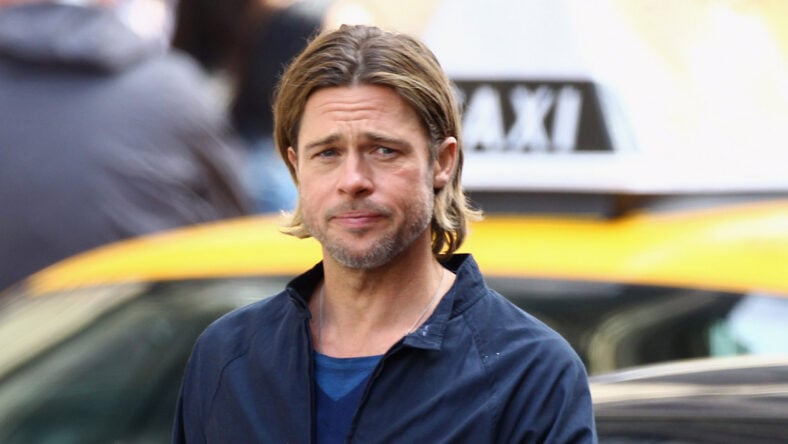 Brad Pitt filming World War Z