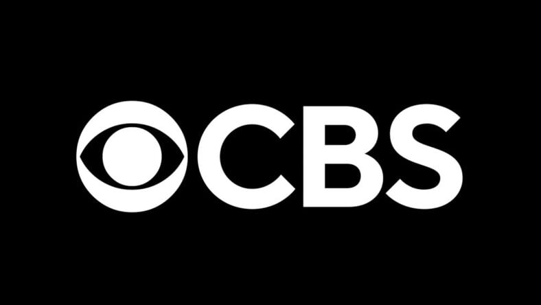 CBS white lettering logo on a black background to announce TV show renewals and cancellations for 2026
