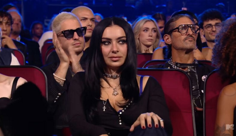 Charli XCX screen grab from VMAs